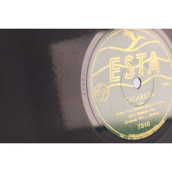 Harry Hardena - Cigareta / Jsou Nás Miliony - 10" 78 rpm Record 7516 Czech RARE - Picture 6 of 16